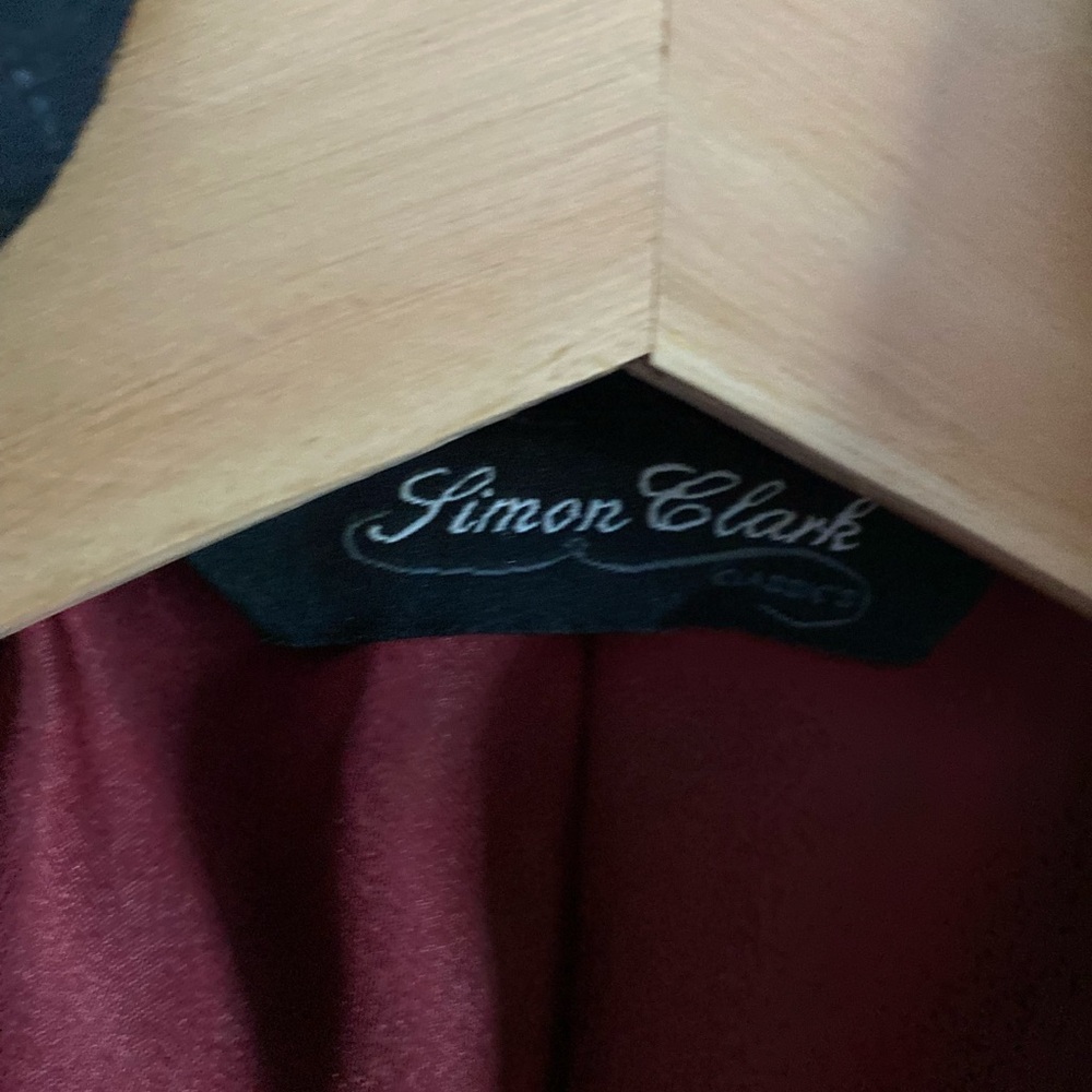 Simon Clark Blazer Men’s S Black Camo Art To Wear Grungy‎ Goth Raw Ham Jacket - Picture 8 of 14